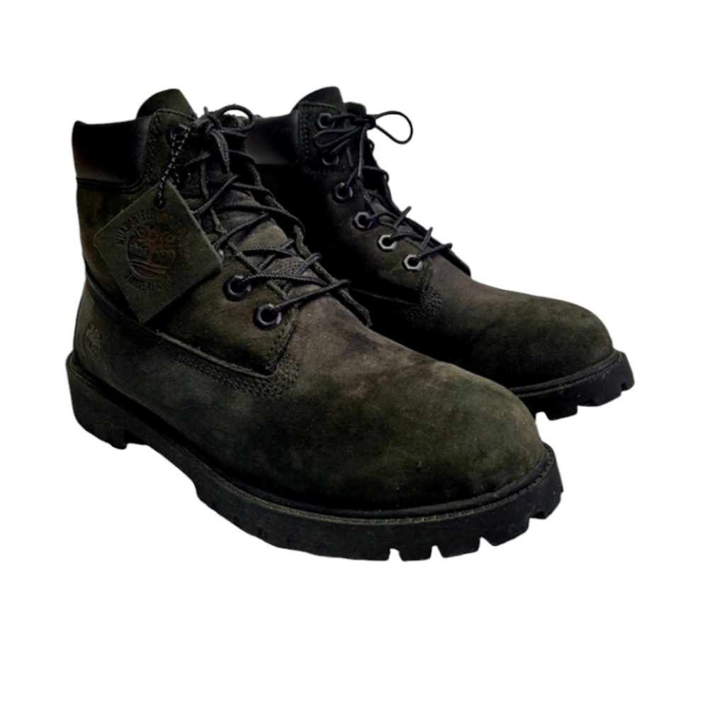 Timberland Black Suede Waterproof Lace-up Boots Size 6